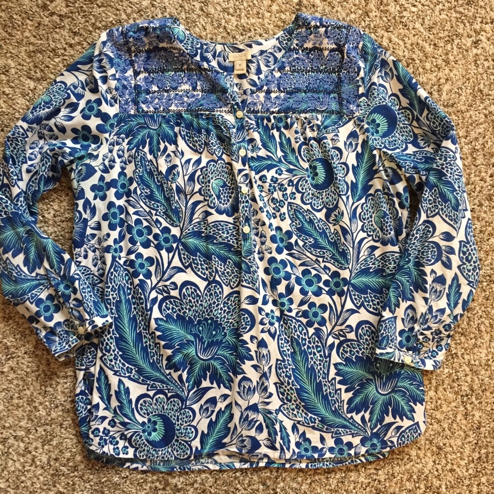 J Crew Gauzey Blouse